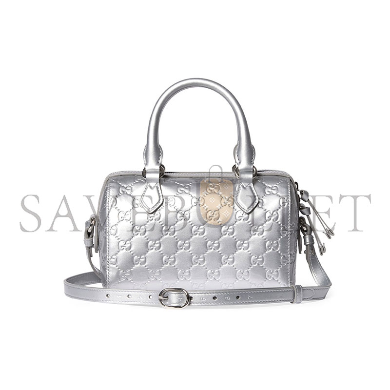 GUCCI GG EMBLEM SMALL BOSTON BAG 848889 (20.5*14*11.5cm)